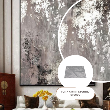 Foita argintie pentru stucco, Ferrara Design, 100 buc