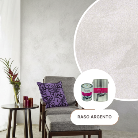 Vopsea decorativa RASO, Ferrara Design, pe baza de apa, pentru interior